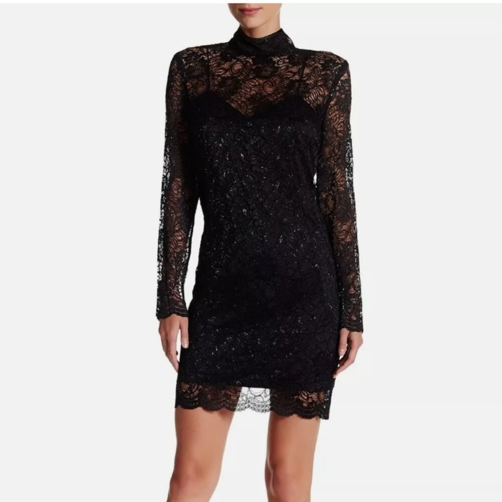 The Kooples Metallic Lace Dress, size M